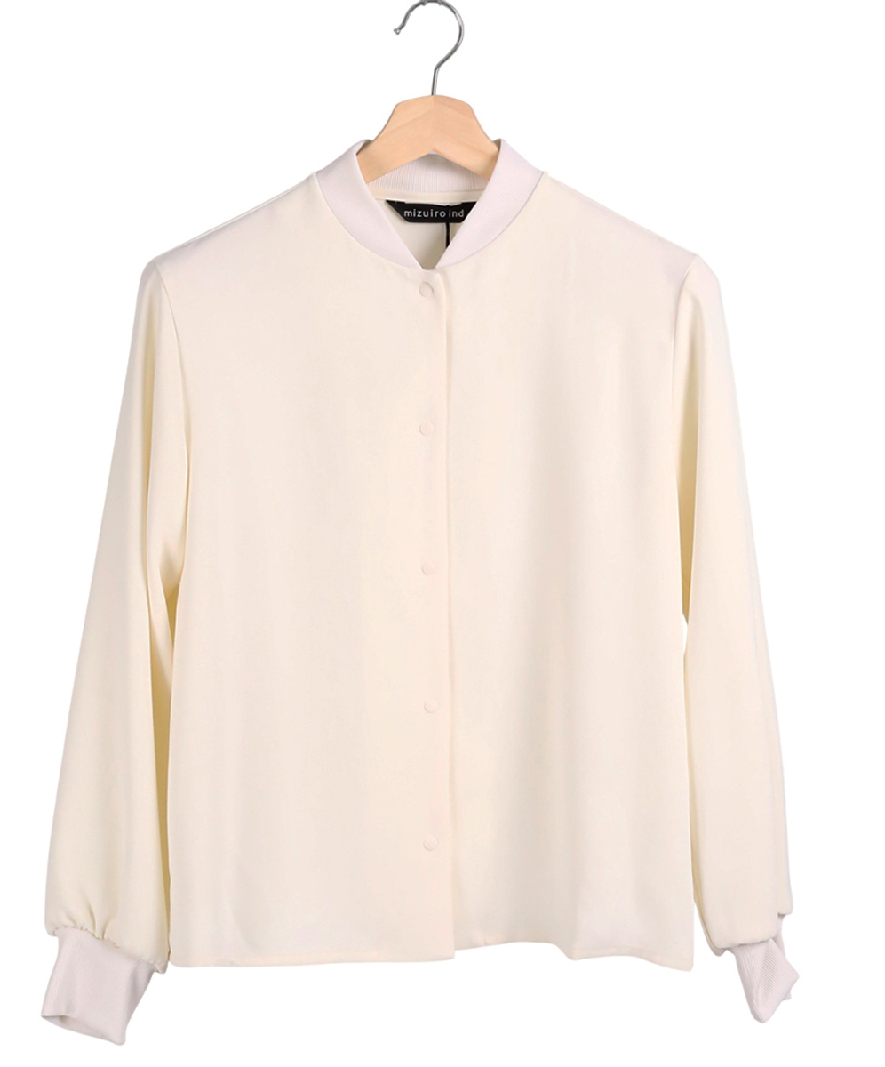 mizuiroind  簡約俐落棒球外套領設計薄外套