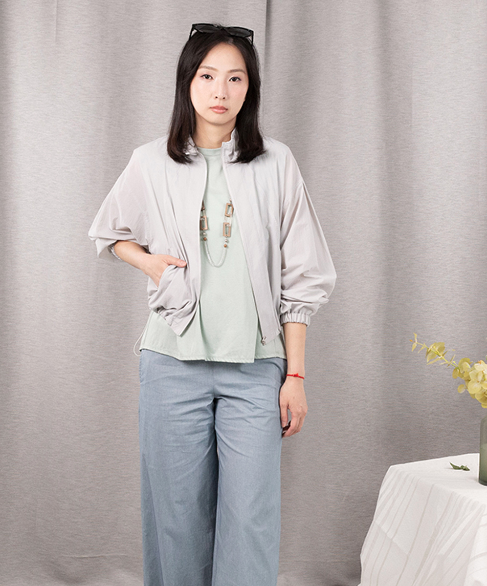 C`EST MOIJEU 率性簡約防風立領外套