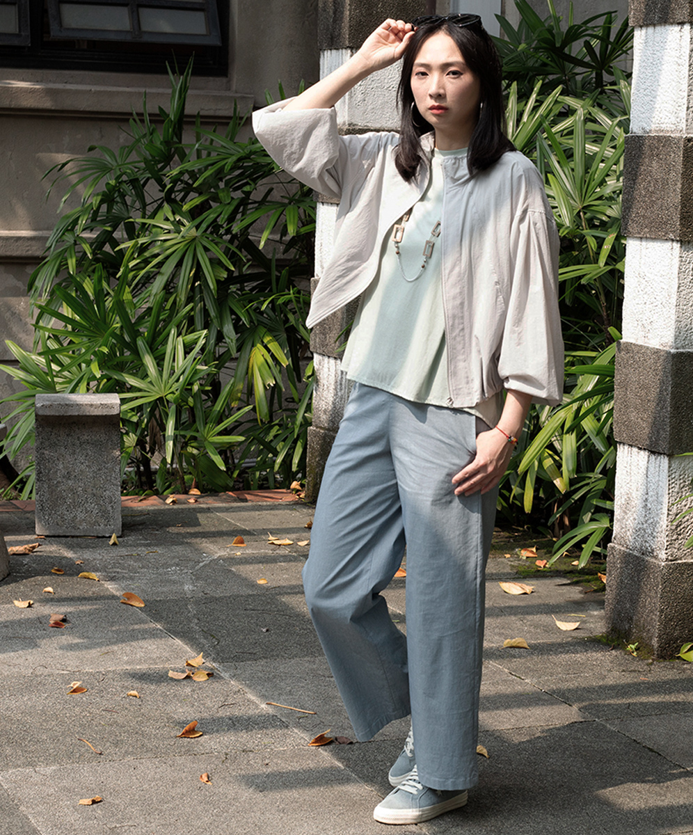 C`EST MOIJEU 率性簡約防風立領外套