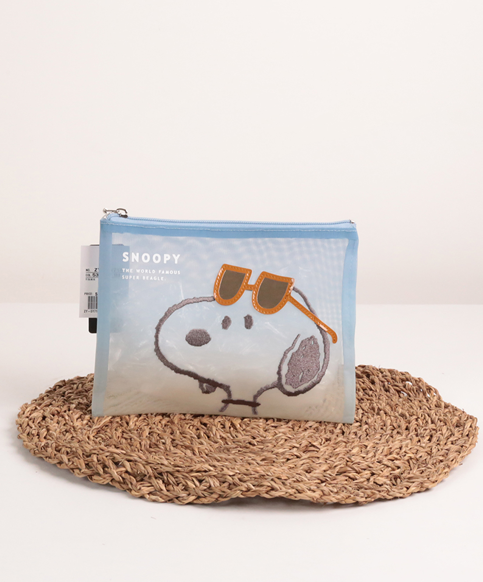 YINHWA  經典SNOOPY立體圖案亮麗漸層感網網袋