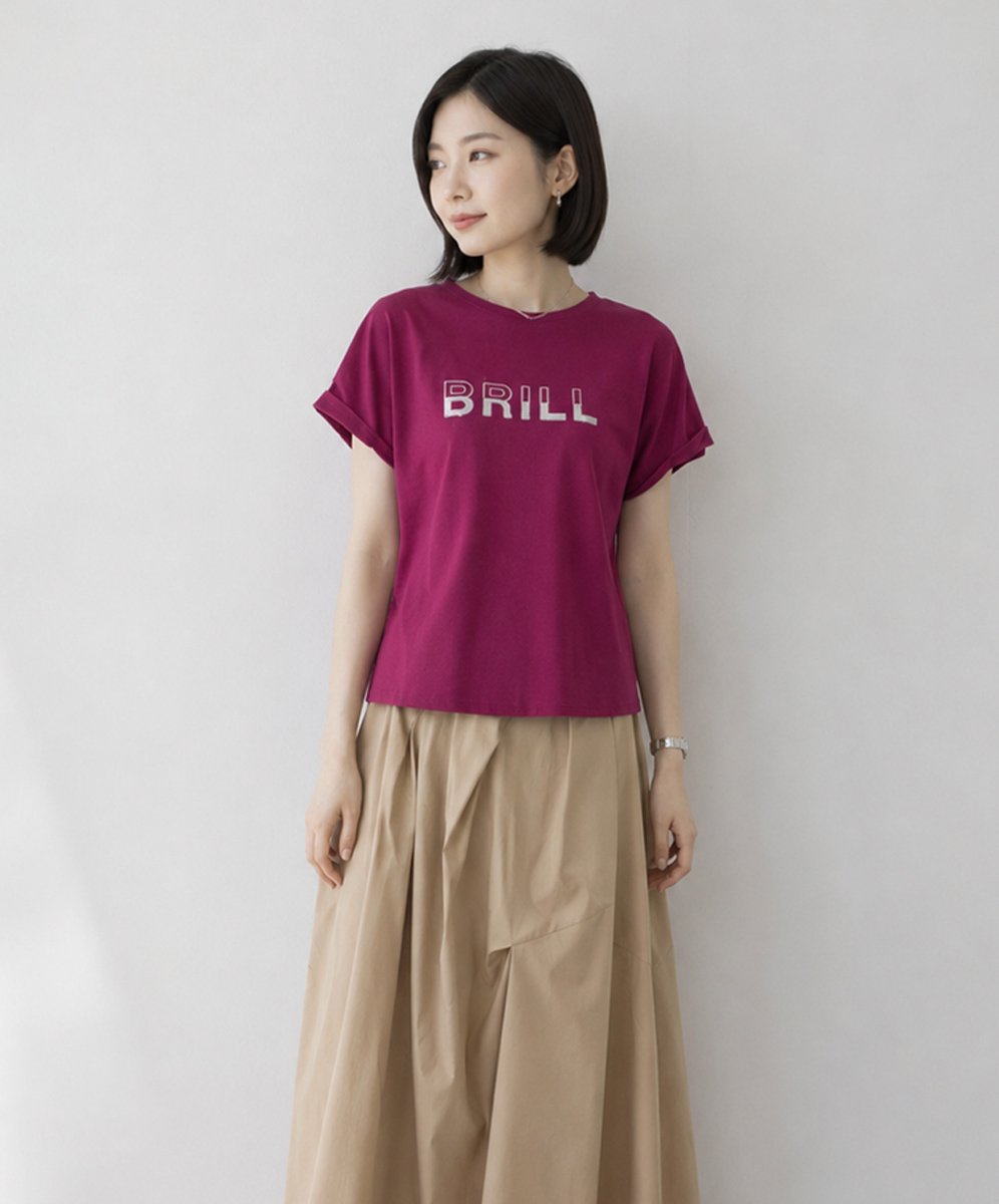 C`EST MOIJEU  俏麗字母亮片刺繡圖案上衣